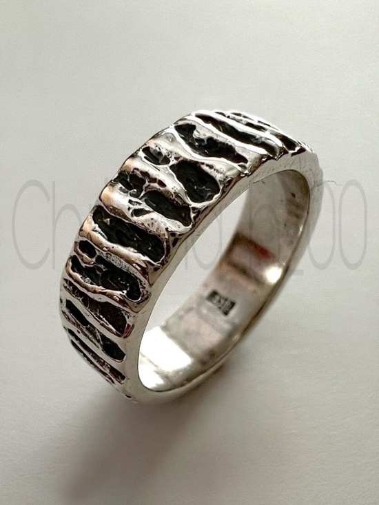 James Avery Other - Rare James Avery brutalist deep cut grooves grooved tree bark textured